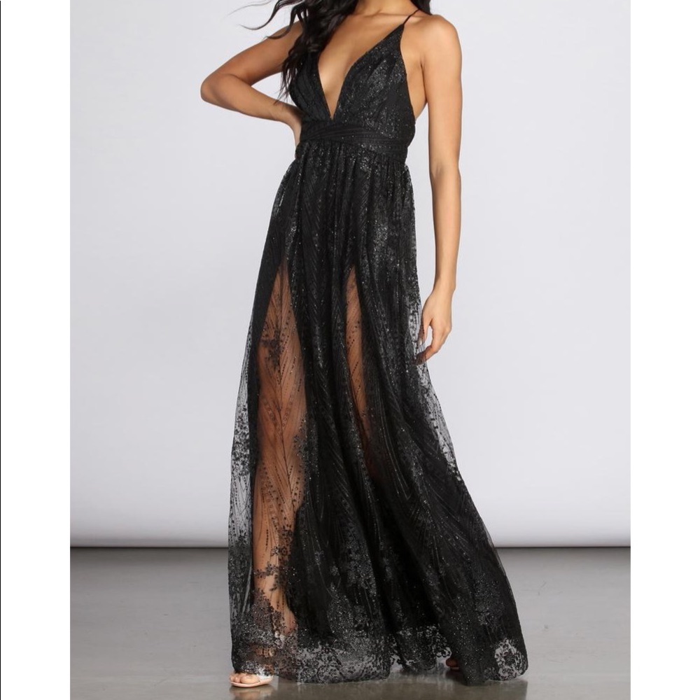 Black Floor Length Formal Dress